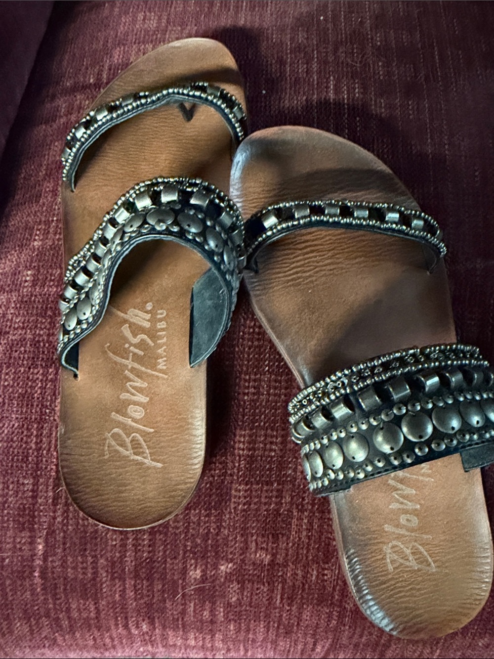 Blowfish Black Mirage Women's Sandals 7.5 M